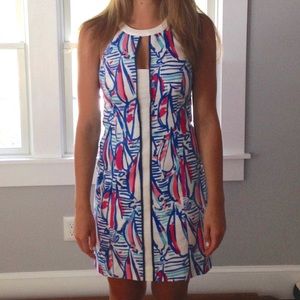 Lily Pulitzer boat pattern dress. Size 4
